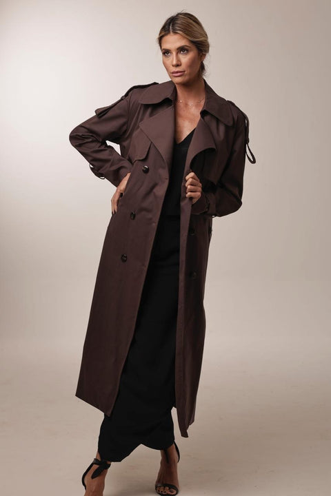 Foto do produto Trench Coat Longo Gisele - Café