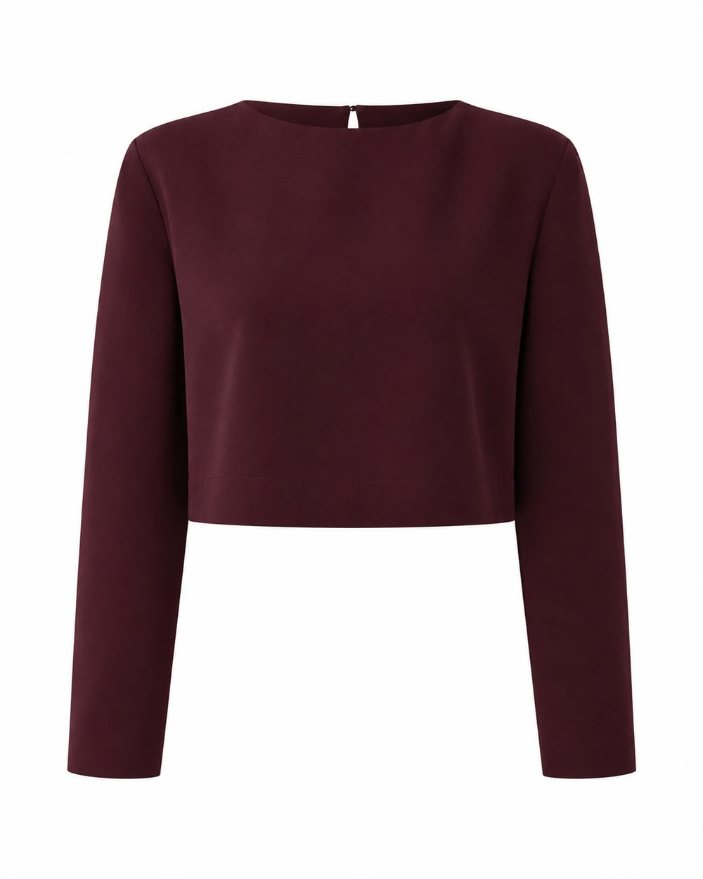 T-Shirt Manga Longa Monica - Burgundy