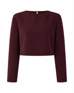 T-Shirt Manga Longa Monica - Burgundy