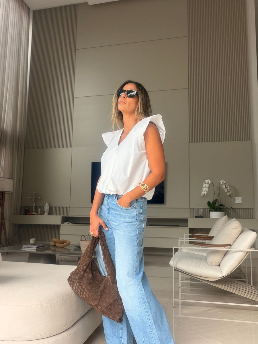 Blusa Borboleta - Branca