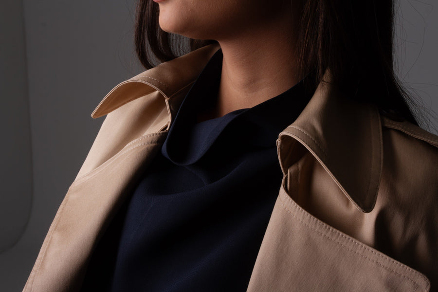 Trench Coat Médio  Mel - Caqui