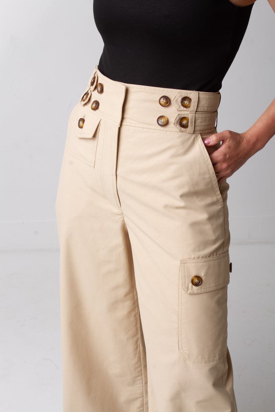 Calça Trench - Caqui