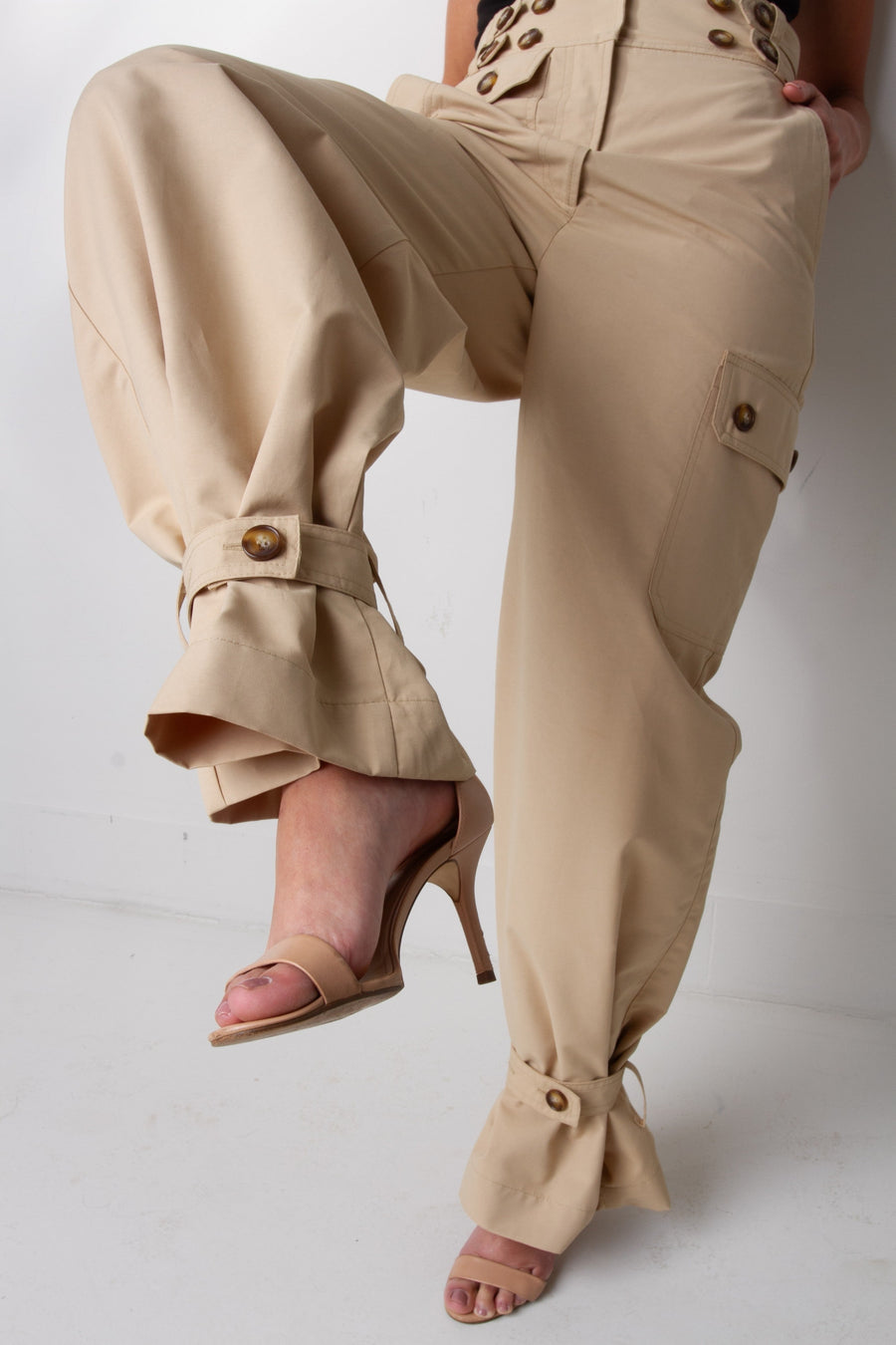 Calça Trench - Caqui