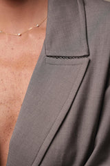 Blazer Slim  - Cinza