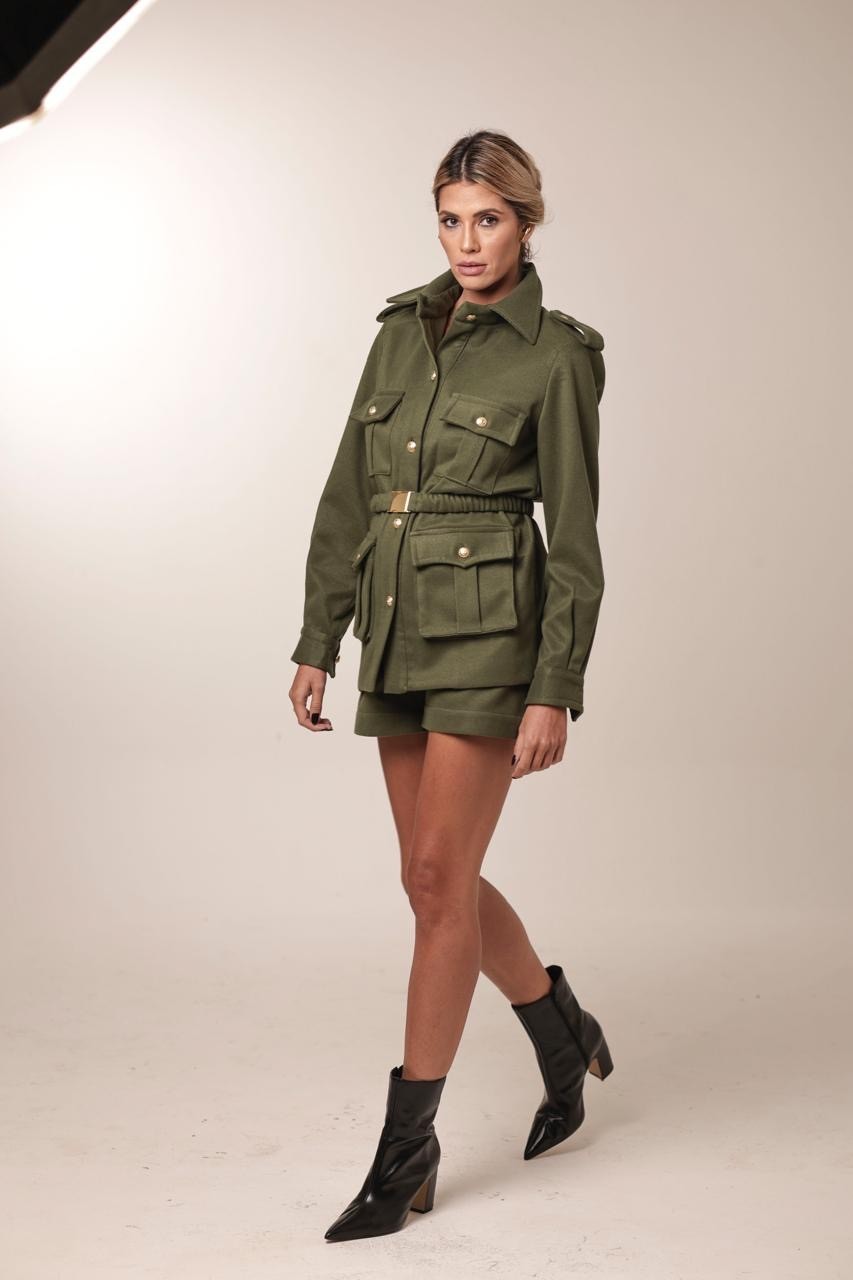 Short Camila - Lã Verde Militar