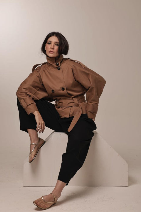 Foto do produto Mini Trench Coat Anne - Capuccino