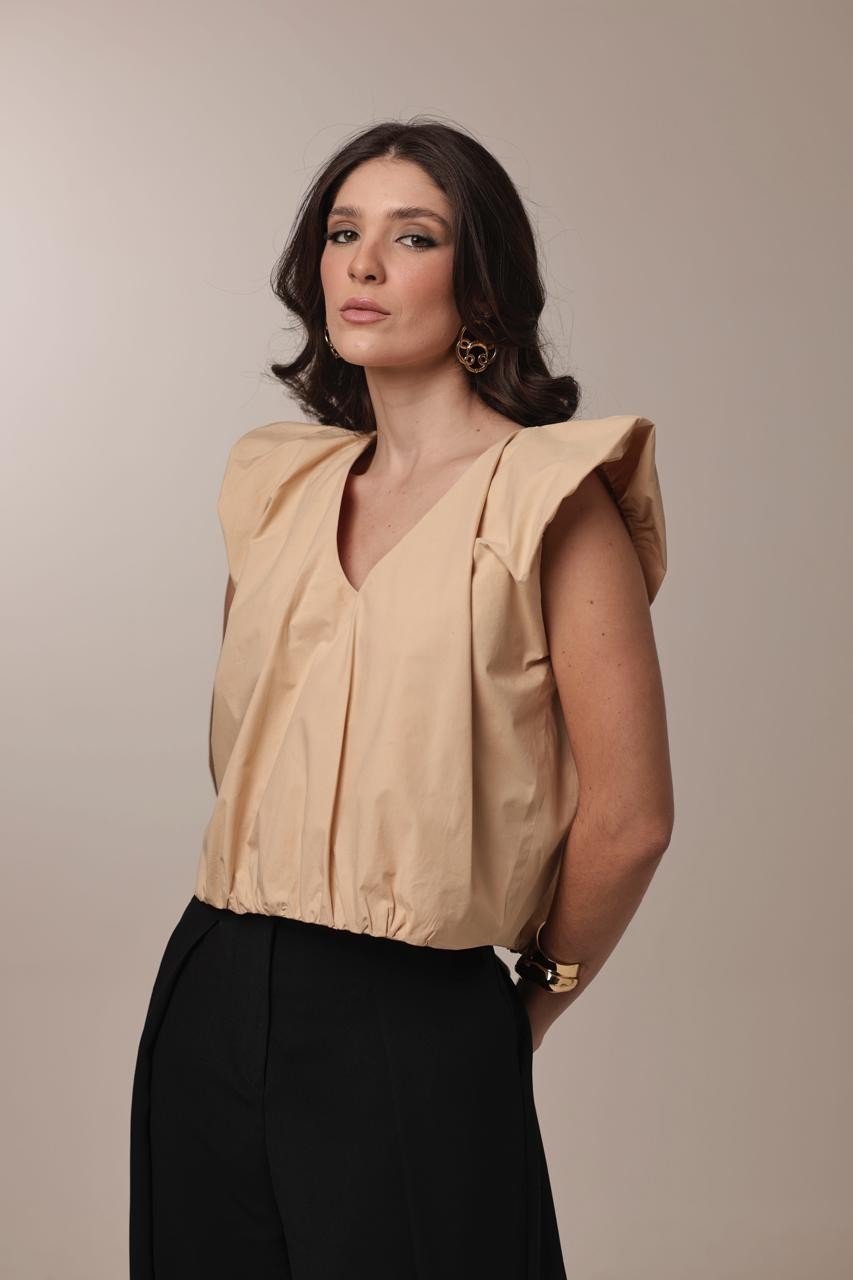 Blusa Borboleta - Caqui