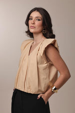 Blusa Borboleta - Caqui