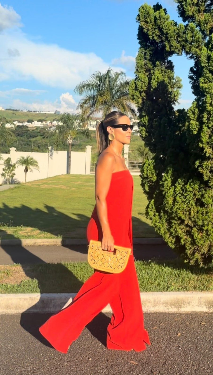Macacão Angelina  - Vermelho