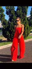 Macacão Angelina  - Vermelho