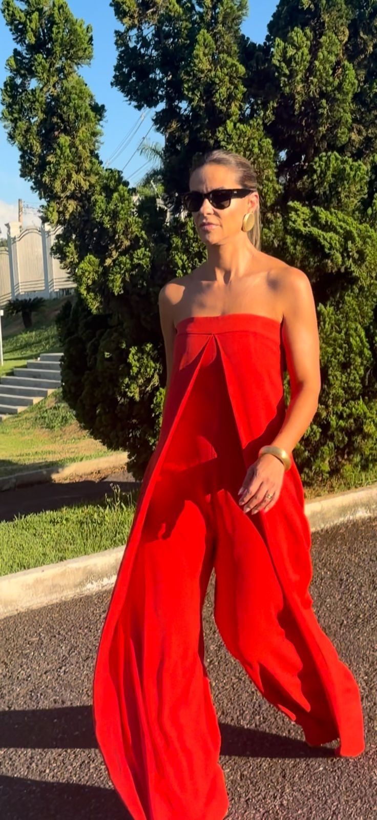 Macacão Angelina  - Vermelho