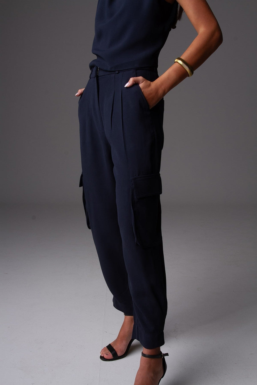Calça Cargo Letizia - Marinho