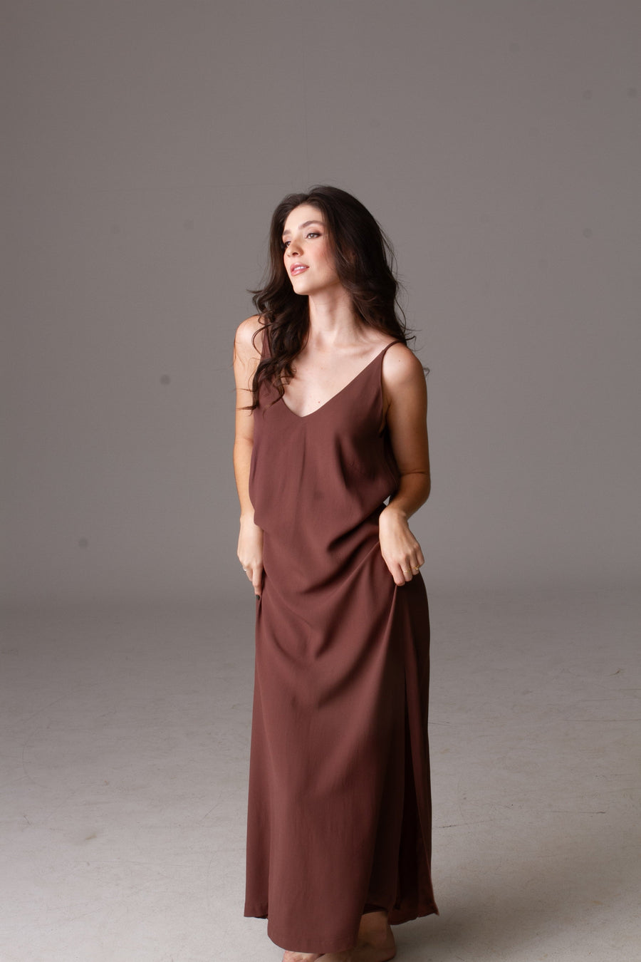 Vestido Maxxi - Chocolate