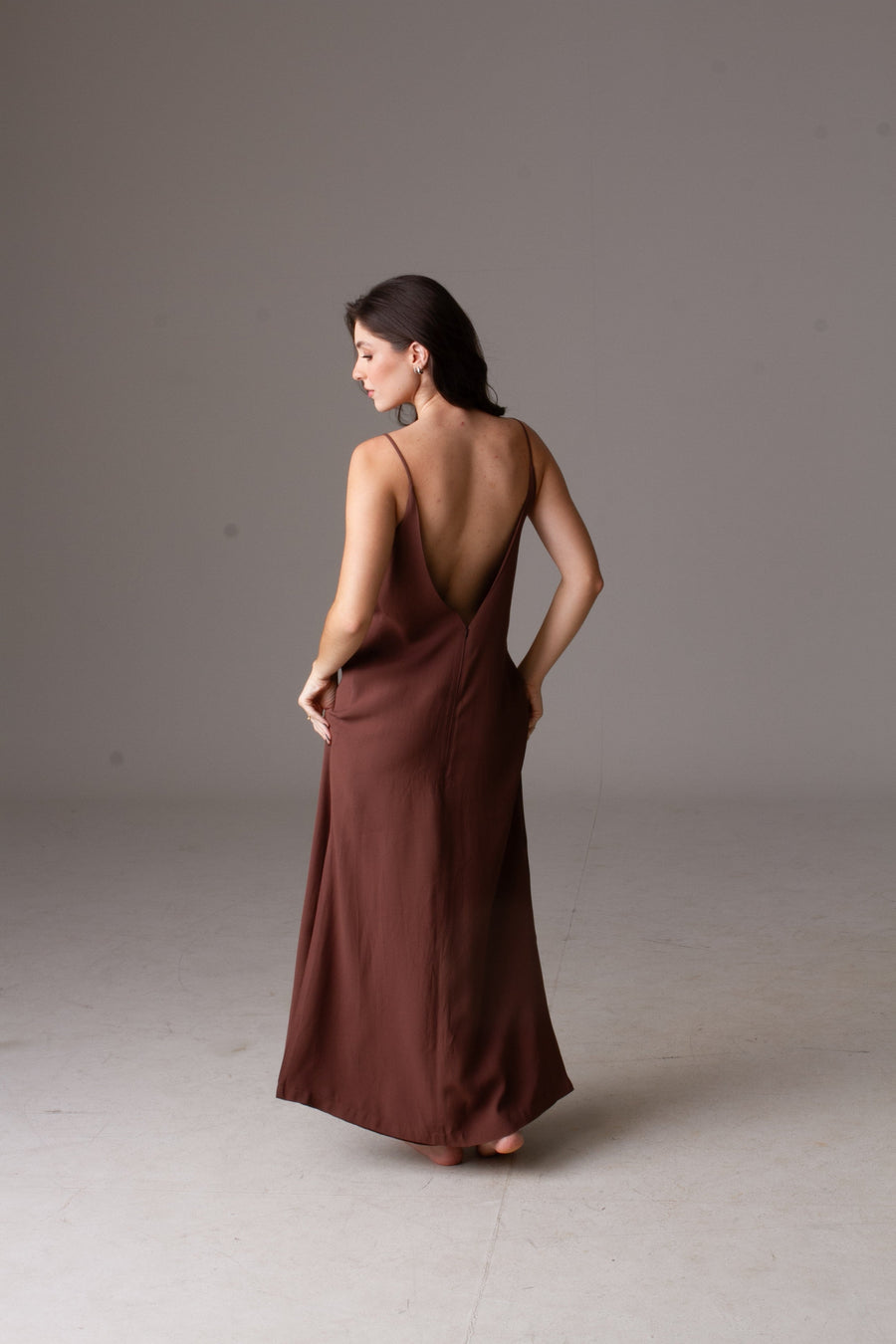 Vestido Maxxi - Chocolate