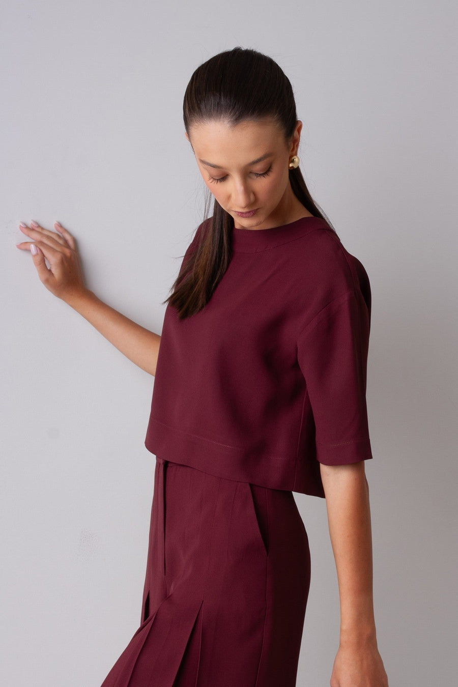 T-Shirt Giorgia - Burgundy