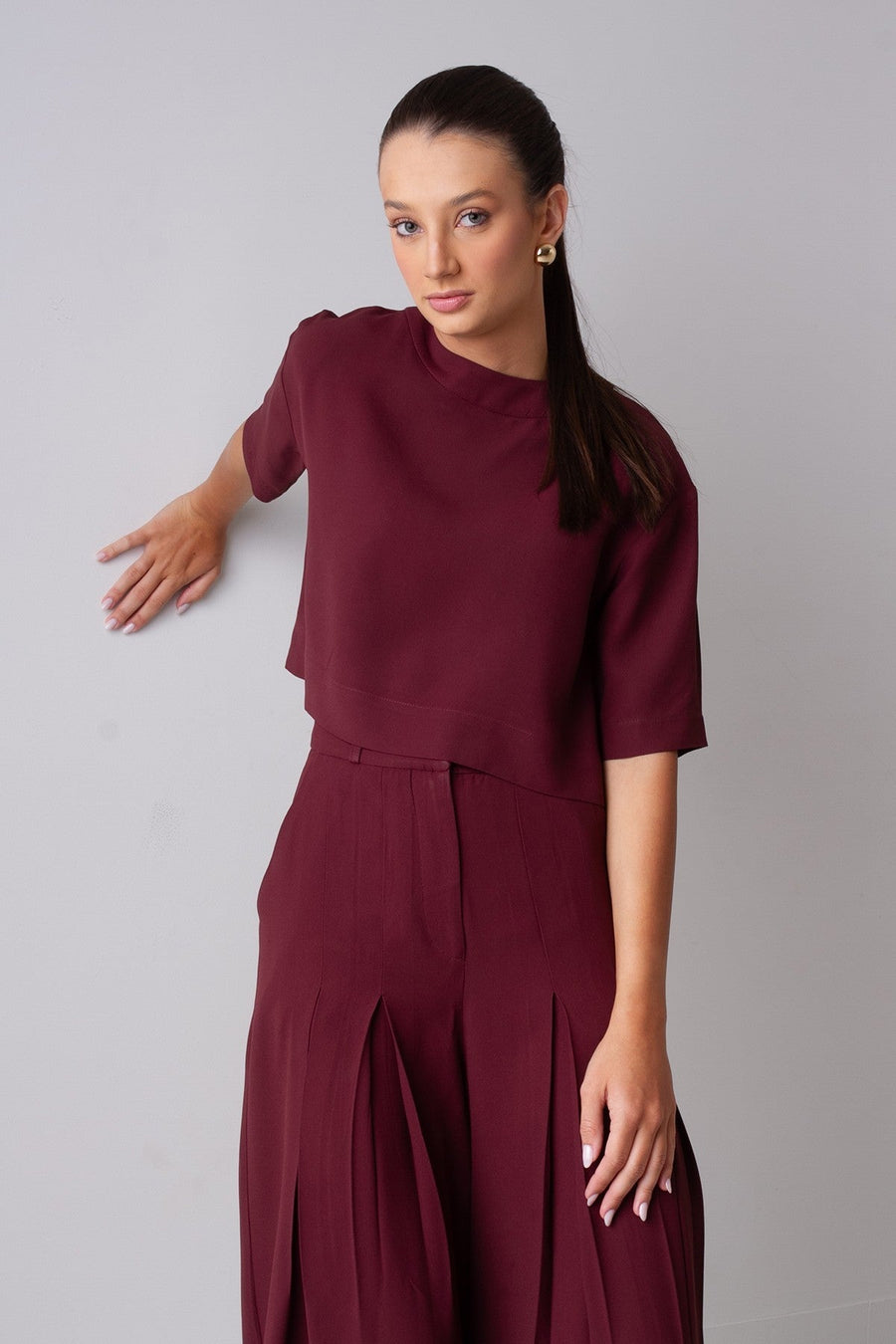 T-Shirt Giorgia - Burgundy