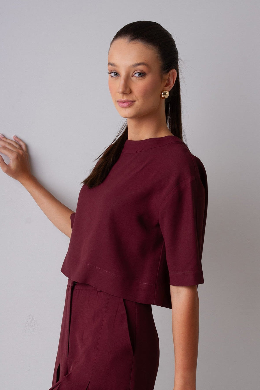 T-Shirt Giorgia - Burgundy