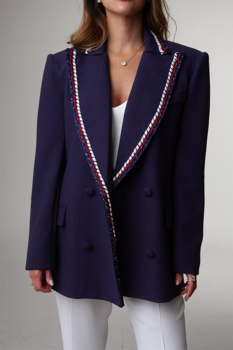 Blazer Tweed Aurora - Marinho