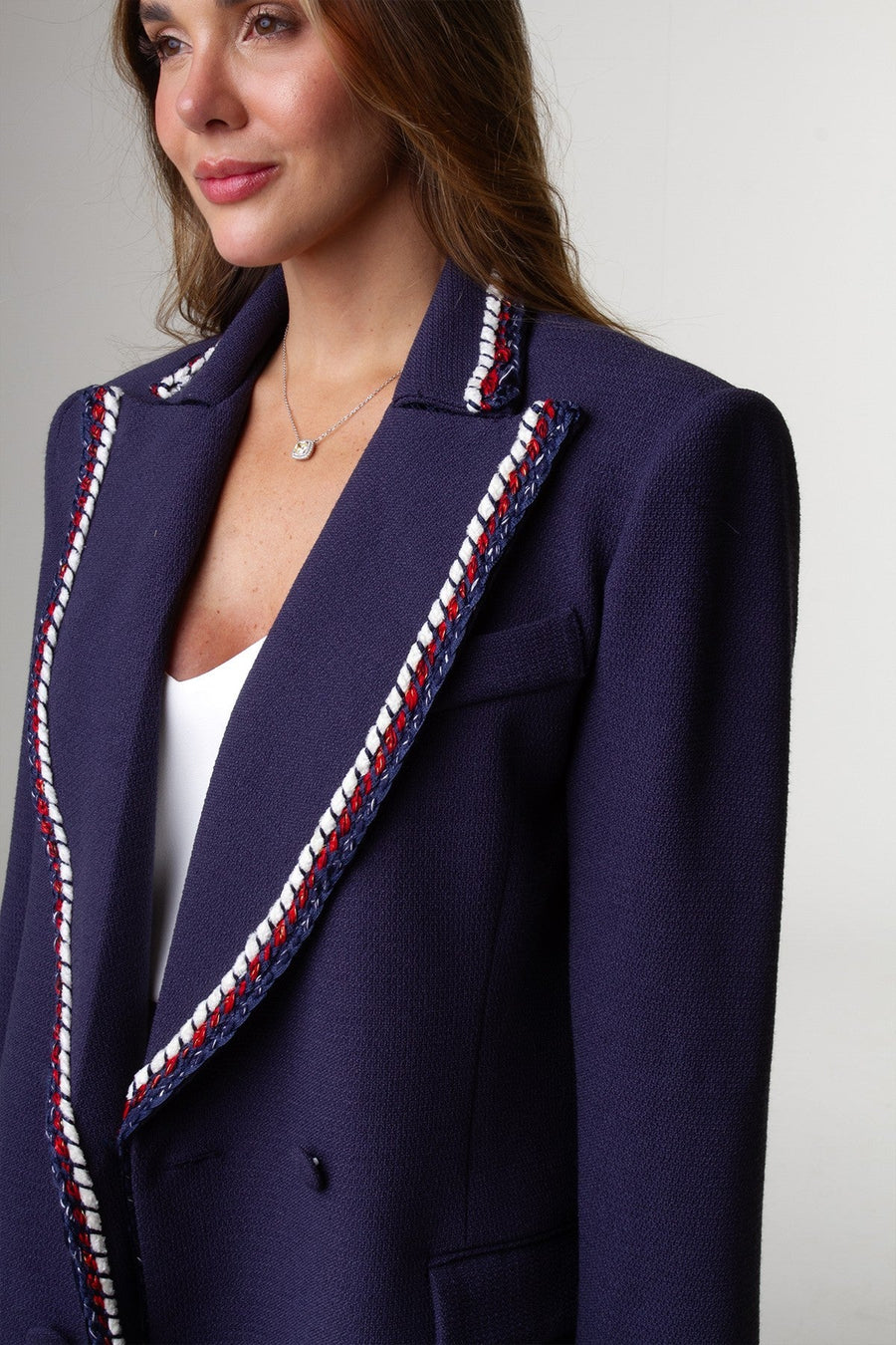Blazer Tweed Aurora - Marinho