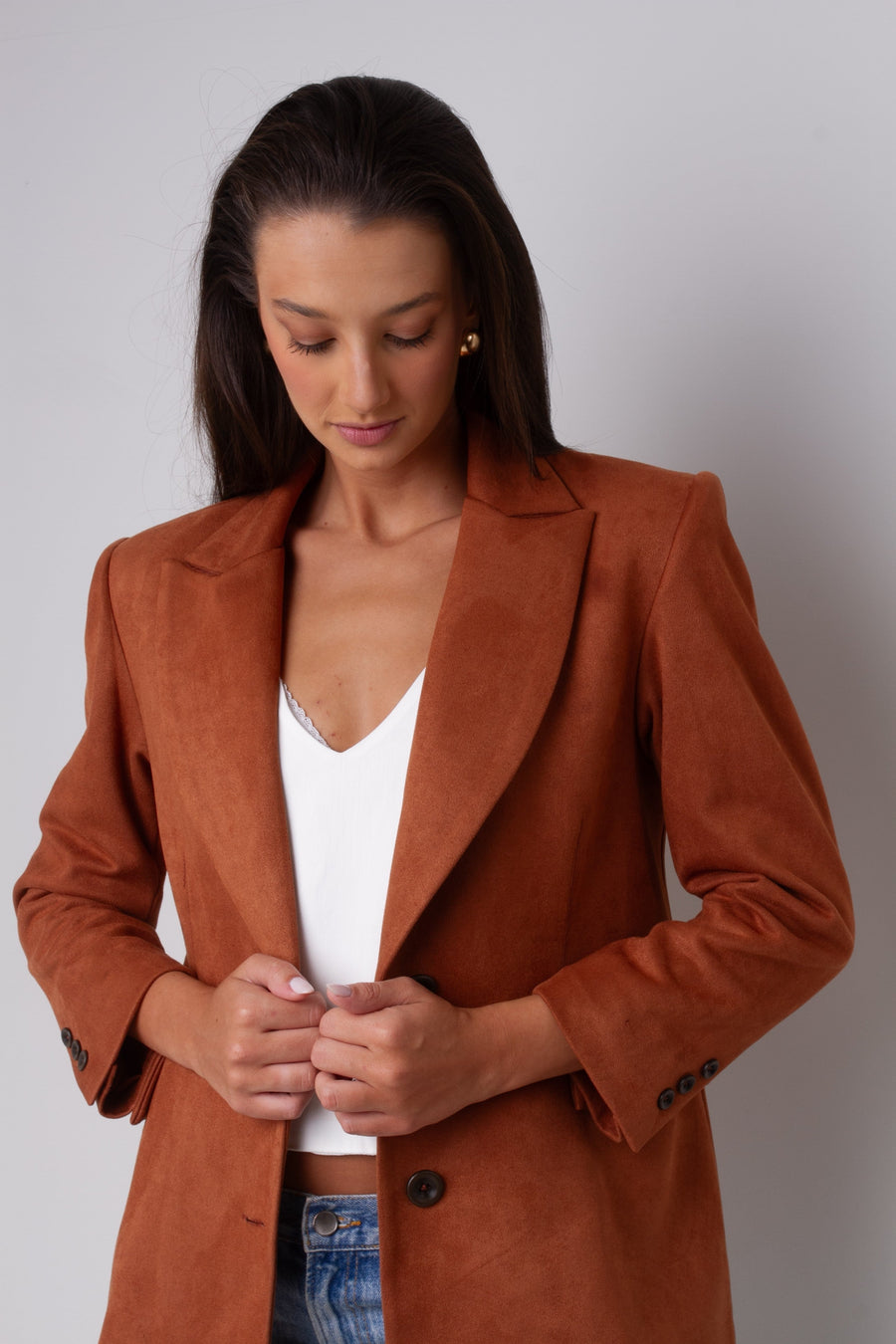 Blazer Suede Amanda - Whisky