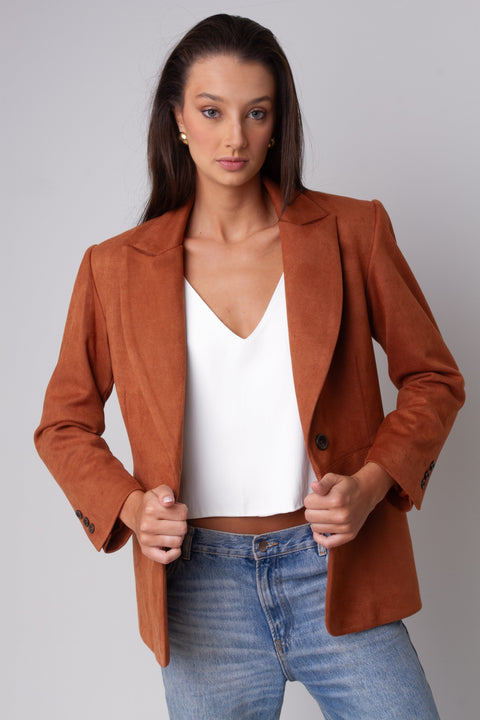 Foto do produto Blazer Suede Amanda - Whisky