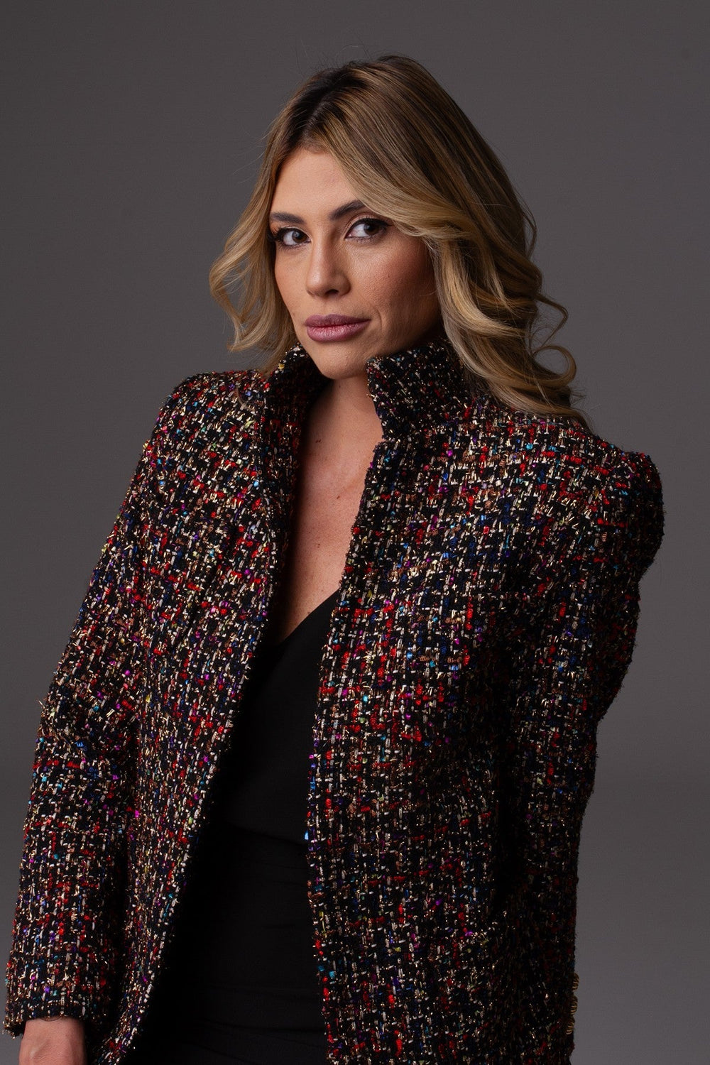 Casaqueto Tweed Caterina - Colorido