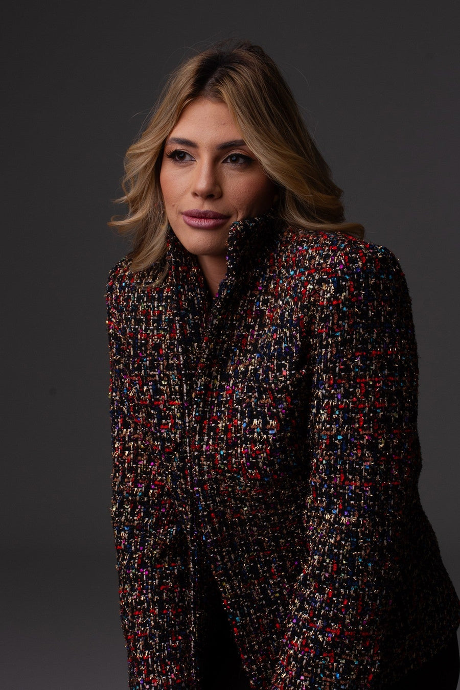 Casaqueto Tweed Caterina - Colorido