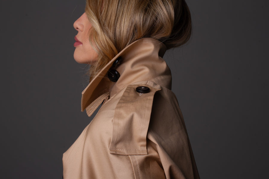 Mini Trench Coat Anna - Caqui