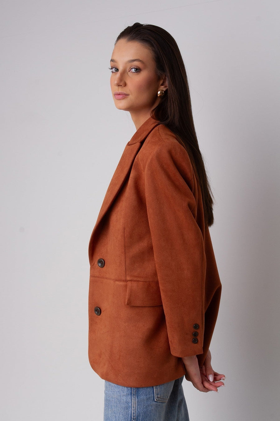 Blazer Suede Amanda - Whisky