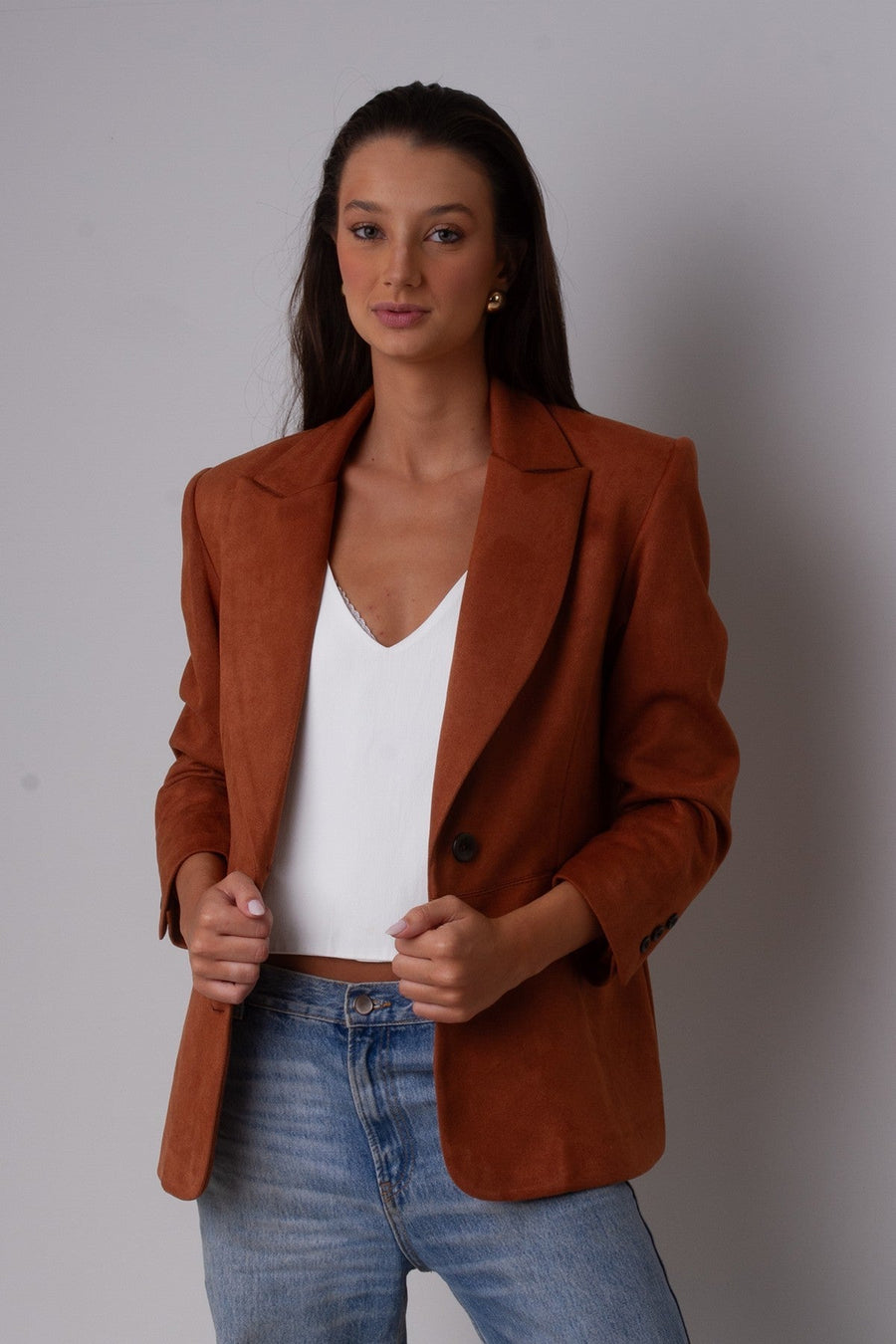 Blazer Suede Amanda - Whisky