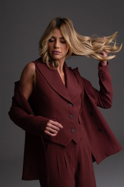Foto do produto Colete Alessia - Marrom