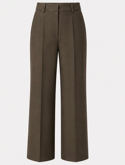 Calça de Lã Merino - Calça Stella Marrom