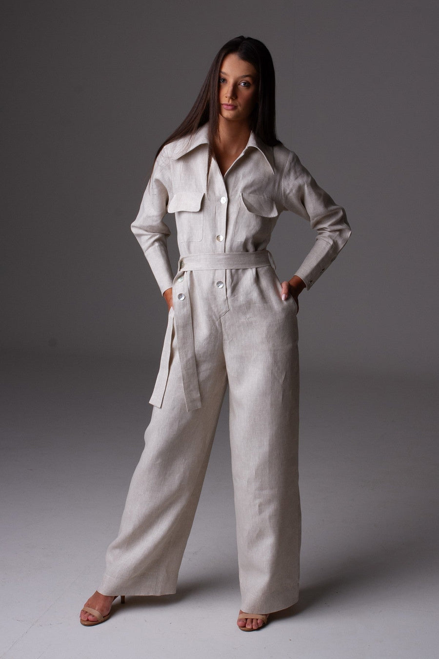 Macacão Linen - Linho Cru