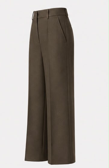 Calça de Lã Merino - Calça Stella Marrom