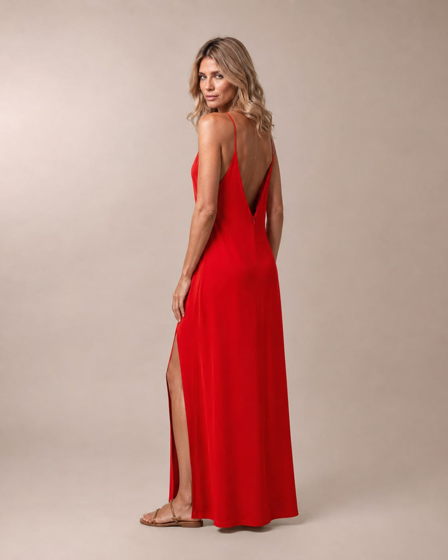 Vestido Maxxi - Vermelho