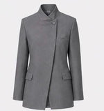 Blazer 100% Lã Merino - Blazer Stella Cinza