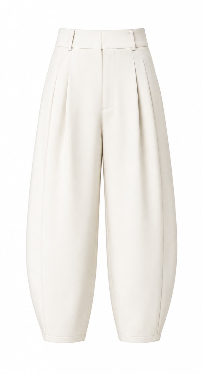 Calça Barrel Manuella - Off