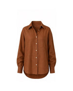 Camisa Antônia - Puro Linho Marrom