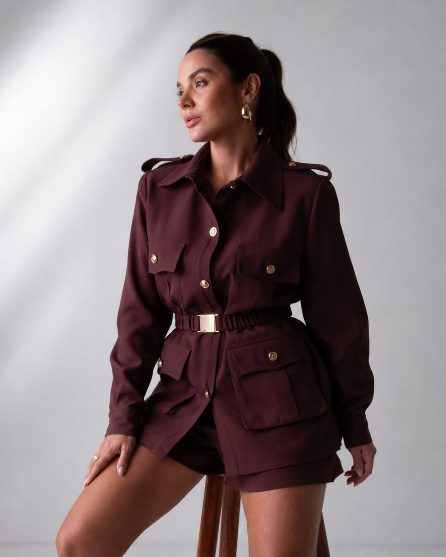 Parka Camila - Patou Burgundy