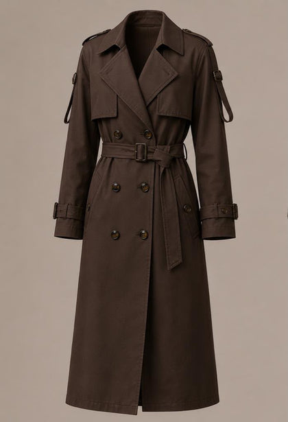 Trench Coat Longo Gisele - Café