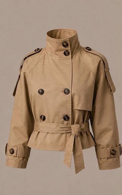 Mini Trench Coat Anna - Caqui