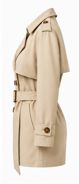 Macaquinho Trench - Sarja Premium Caqui